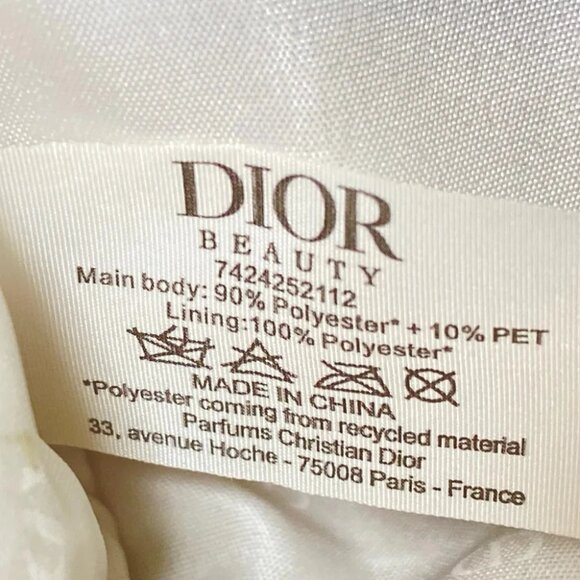 Dior Beauty - Gold White Chemical Fiber Pouch - Picture 6 of 7